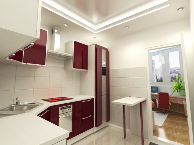 kitchen compact kitchen Modelo 3D .c4d .max .obj .3ds .fbx .stl .blend 