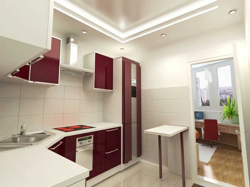 kitchen compact kitchen 3D Model .c4d .max .obj .3ds .fbx .stl .blend 