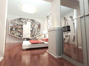 modern bedroom 3D Model