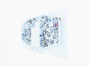 estante moderna Modelo 3D