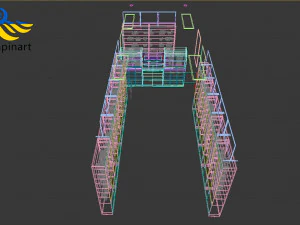 Pharmacy furniture 3D Model