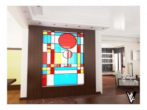 stained glass window 3D-Modell