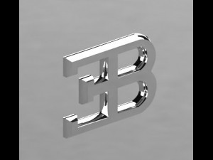 bugatti logo 3D Model