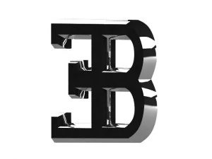bugatti logo 3D Model