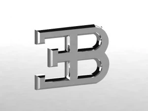 bugatti logo 3D Model