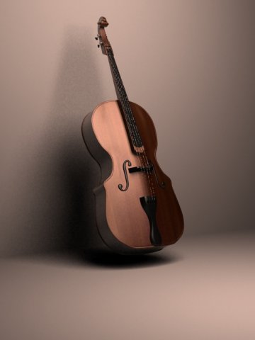contrabass Model 3D .c4d .max .obj .3ds .fbx .stl .blend 