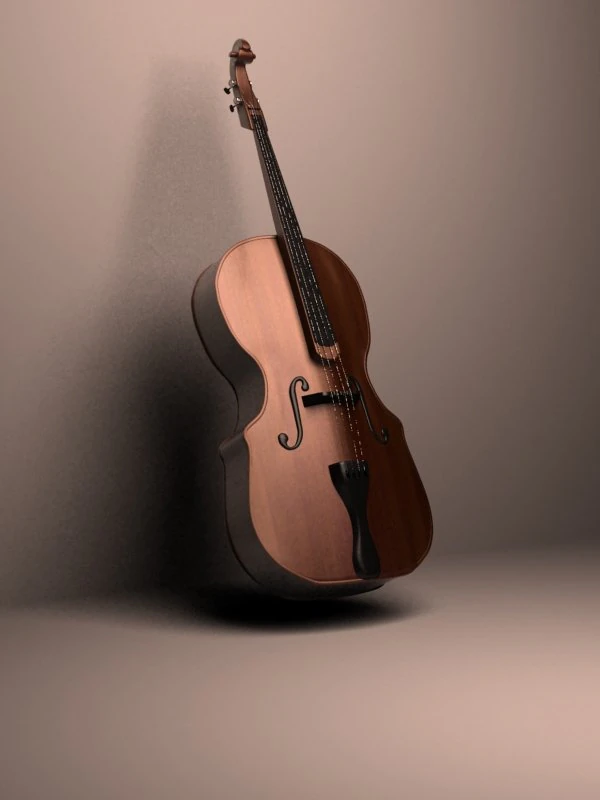contrabass 3D Model .c4d .max .obj .3ds .fbx .stl .blend 