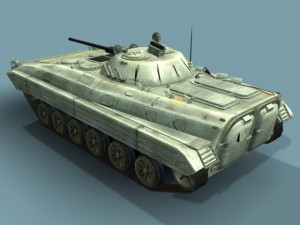 bmp2m russian infantry vehicle 3d lowpoly 3D Модель