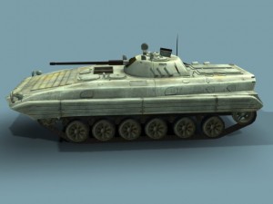 bmp2m russian infantry vehicle 3d lowpoly 3D Модель