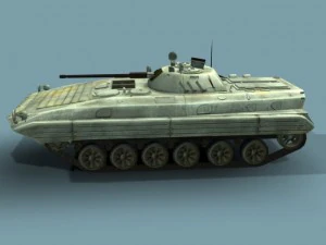 bmp2m russian infantry vehicle 3d lowpoly 3D Model