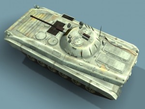 bmp2m russian infantry vehicle 3d lowpoly 3D Модель