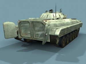 bmp2m russian infantry vehicle 3d lowpoly 3D Модель
