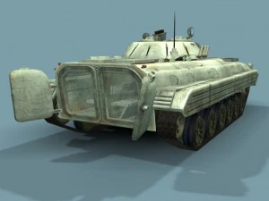 bmp2m russian infantry vehicle 3d lowpoly 3D Model