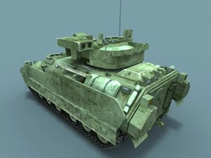 m2a3 bradley fighting vehicle low poly 3D Model