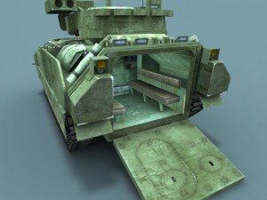 m2a3 bradley fighting vehicle low poly 3D-Modell