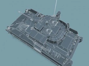 m2a3 bradley fighting vehicle low poly 3D Model