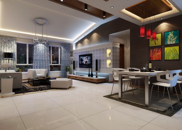 condo 444 3D Model .c4d .max .obj .3ds .fbx .stl .blend
