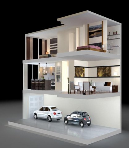 condo 431 Model 3D .c4d .max .obj .3ds .fbx .stl .blend 