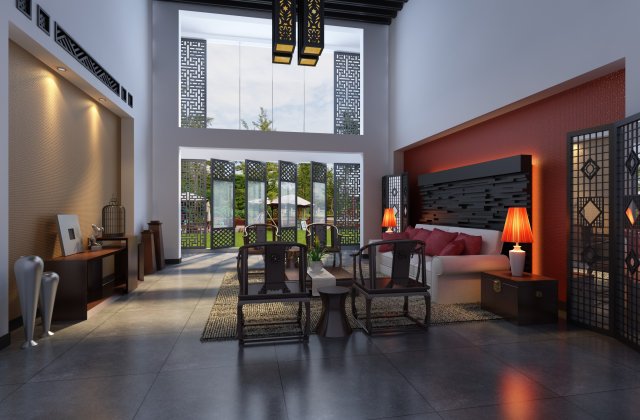 condo 405 3D Model .c4d .max .obj .3ds .fbx .stl .blend 