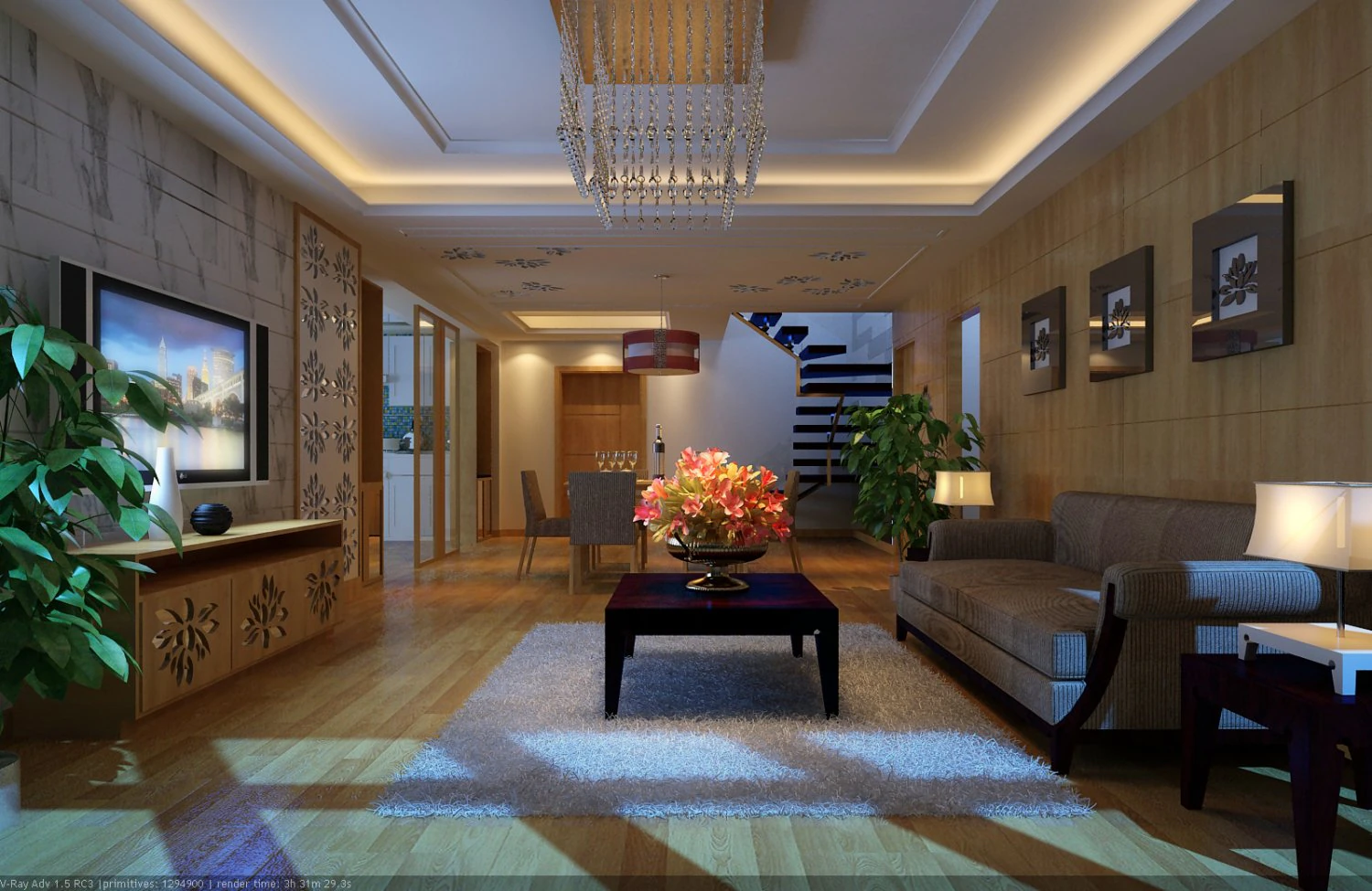 condo 394 3D Model .c4d .max .obj .3ds .fbx .stl .blend 