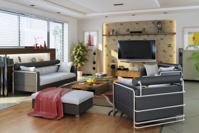 condo 327 Model 3D .c4d .max .obj .3ds .fbx .stl .blend 