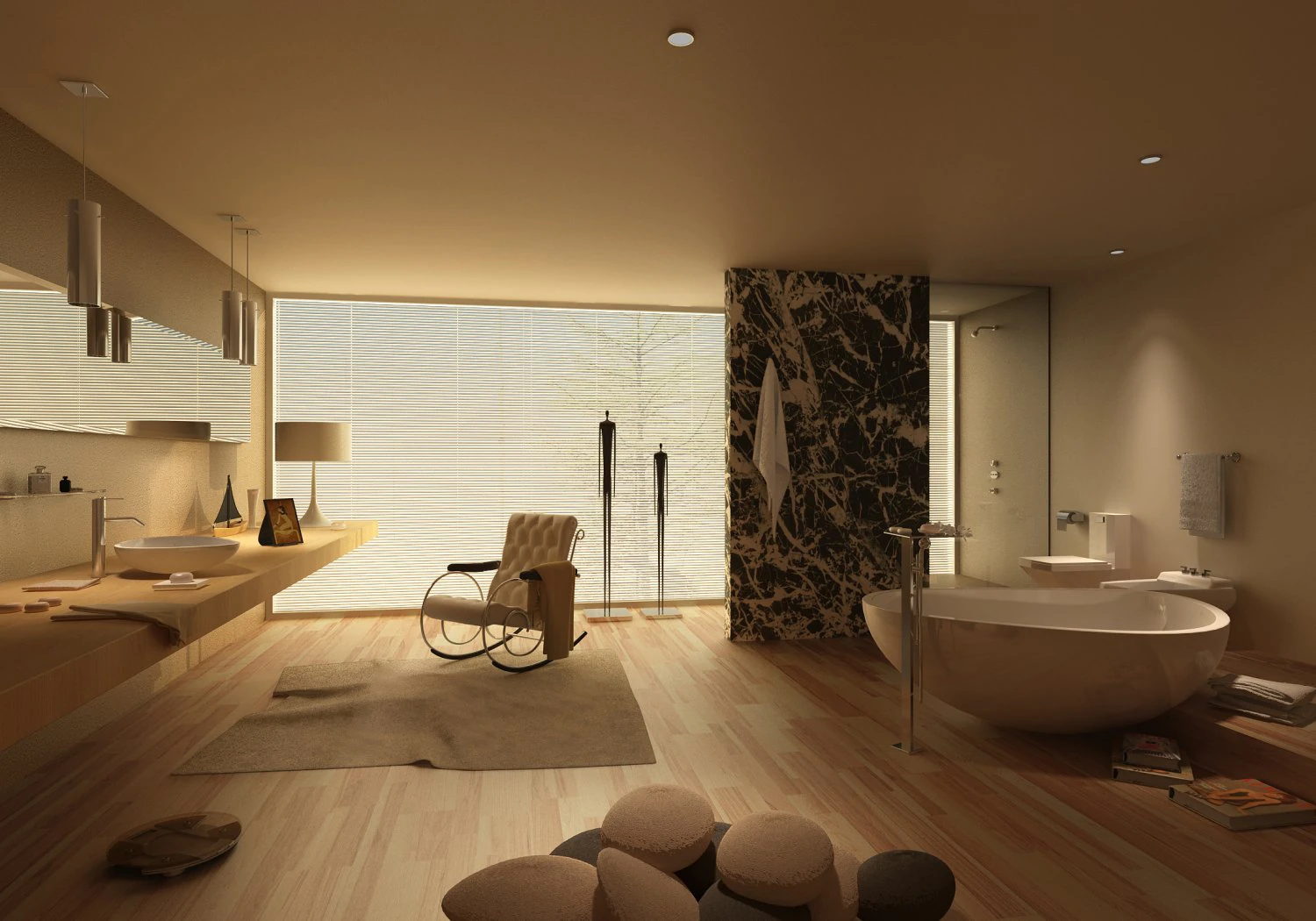 apartman dairesi 200 3D Model .c4d .max .obj .3ds .fbx .stl .blend