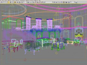 luxury antechamber 01 3D Model