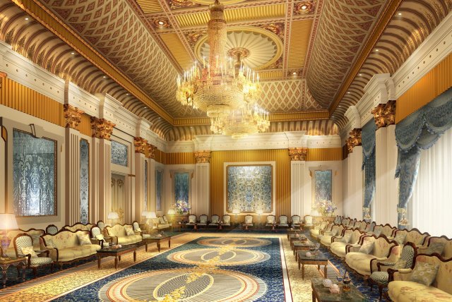 luxury antechamber 02 3D Model .c4d .max .obj .3ds .fbx .stl .blend 