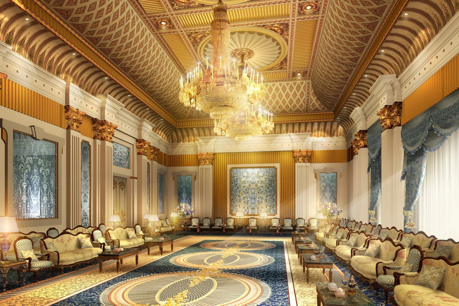 luxury antechamber 02 3D Model .c4d .max .obj .3ds .fbx .stl .blend