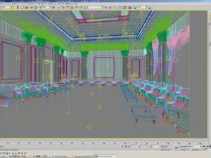 luxury antechamber 02 3D Model