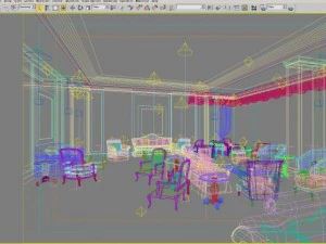 luxury antechamber 03 3D Model