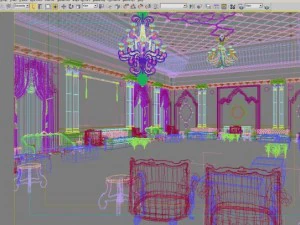 luxury antechamber 04 3D Model