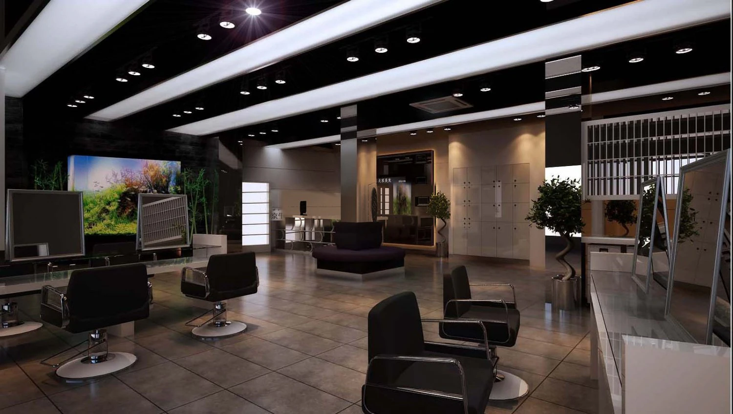 hairdressing room 008 3D Model .c4d .max .obj .3ds .fbx .stl .blend 
