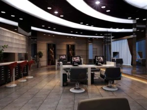 hairdressing room 008 3D Model