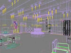 hairdressing room 008 3D Model