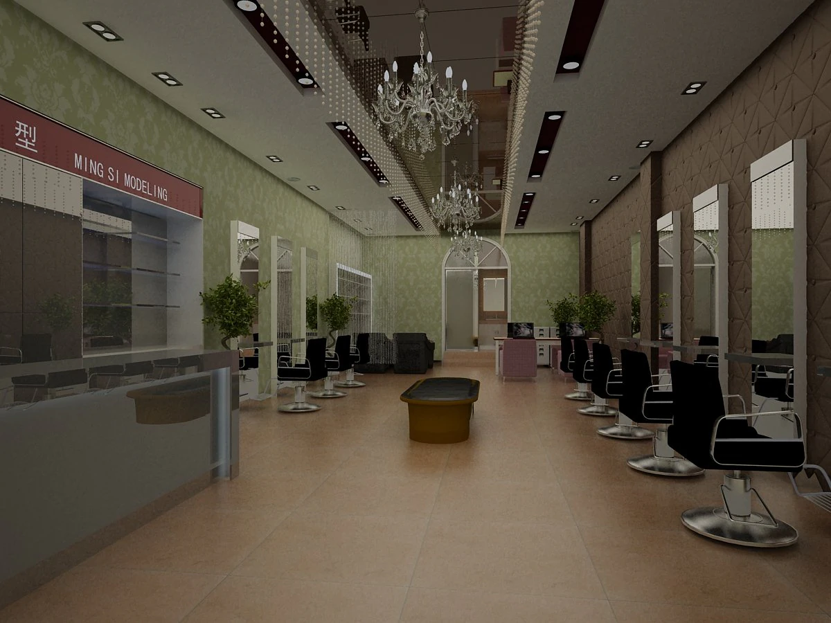 hairdressing room 009 3D Model .c4d .max .obj .3ds .fbx .stl .blend 
