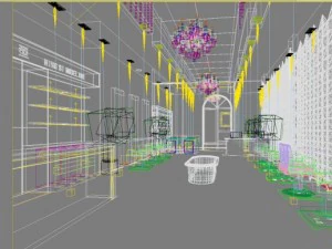 hairdressing room 009 3D Model
