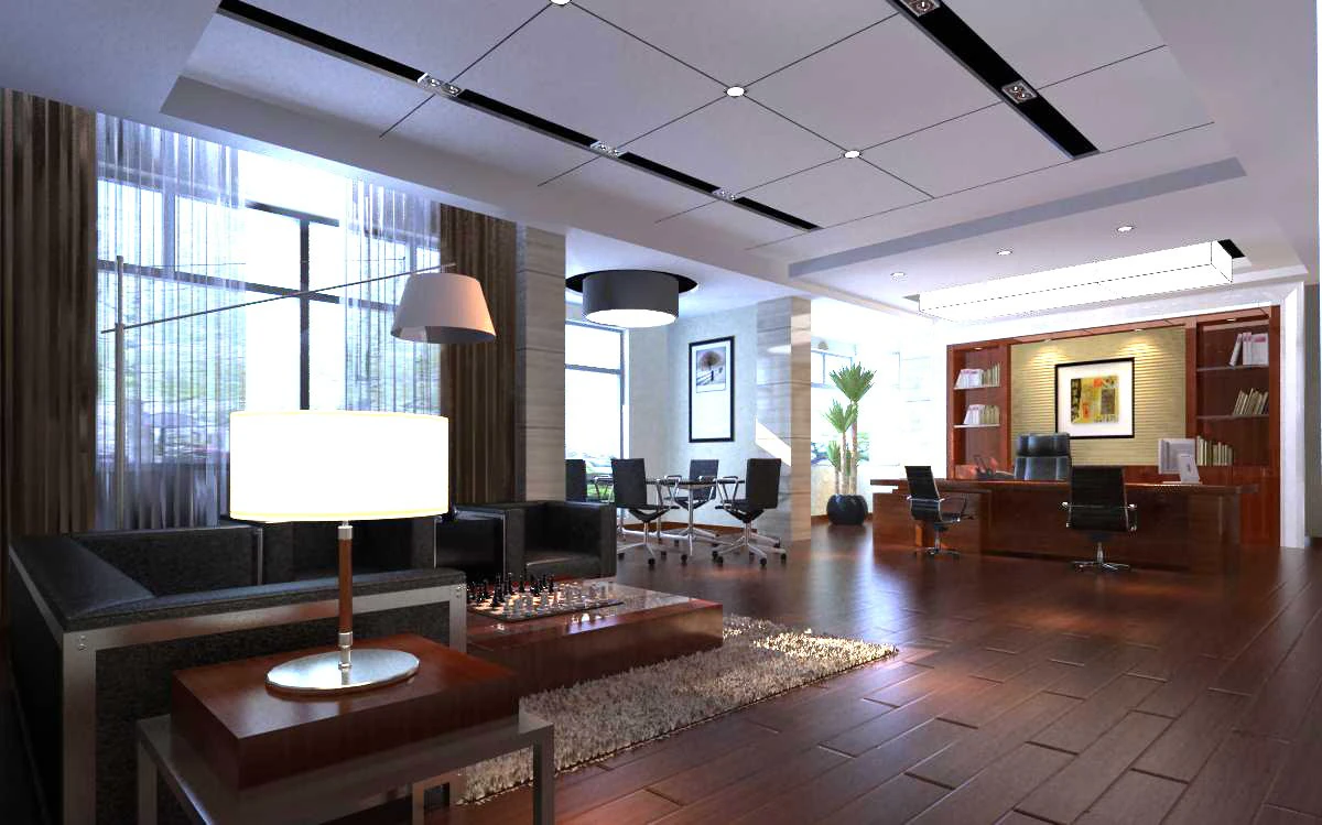 office spaces 048 3D Model .c4d .max .obj .3ds .fbx .stl .blend 