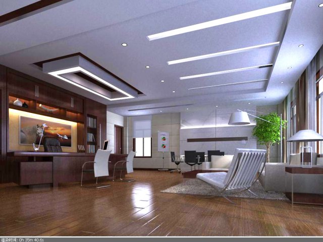 office spaces 050 3D Model .c4d .max .obj .3ds .fbx .stl .blend 