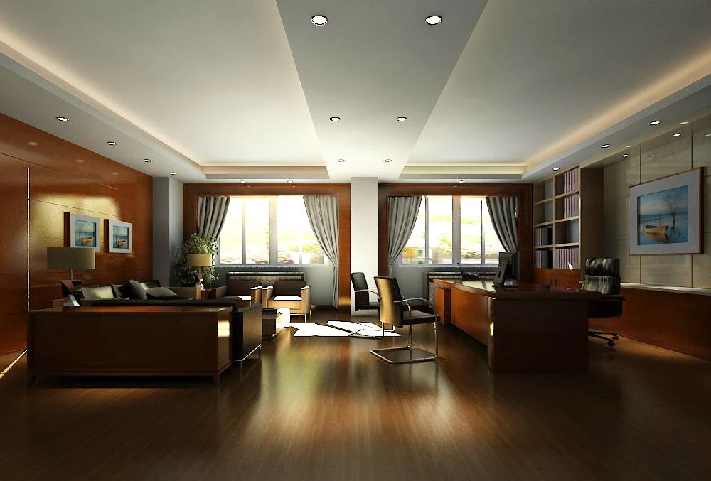office spaces 055 3D Model .c4d .max .obj .3ds .fbx .stl .blend 