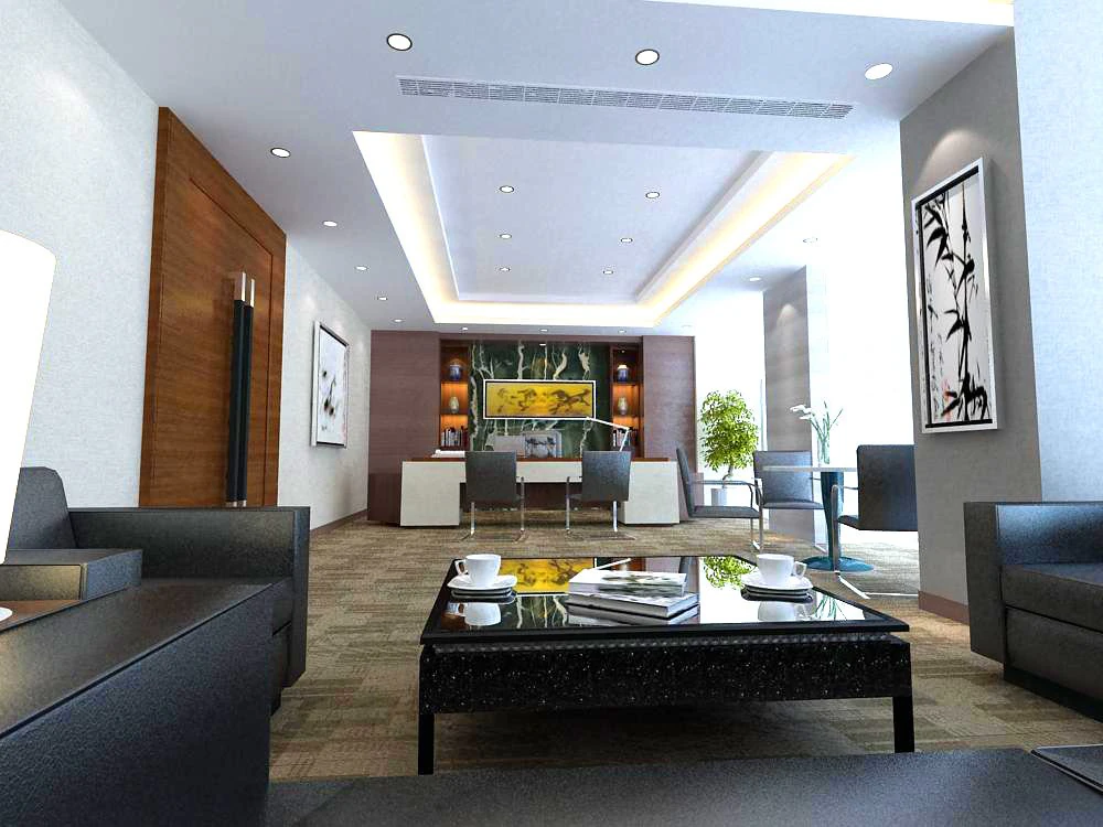 office spaces 059 3D Model .c4d .max .obj .3ds .fbx .stl .blend 