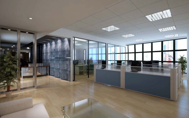 office spaces 065 3D 模型 .c4d .max .obj .3ds .fbx .stl .blend