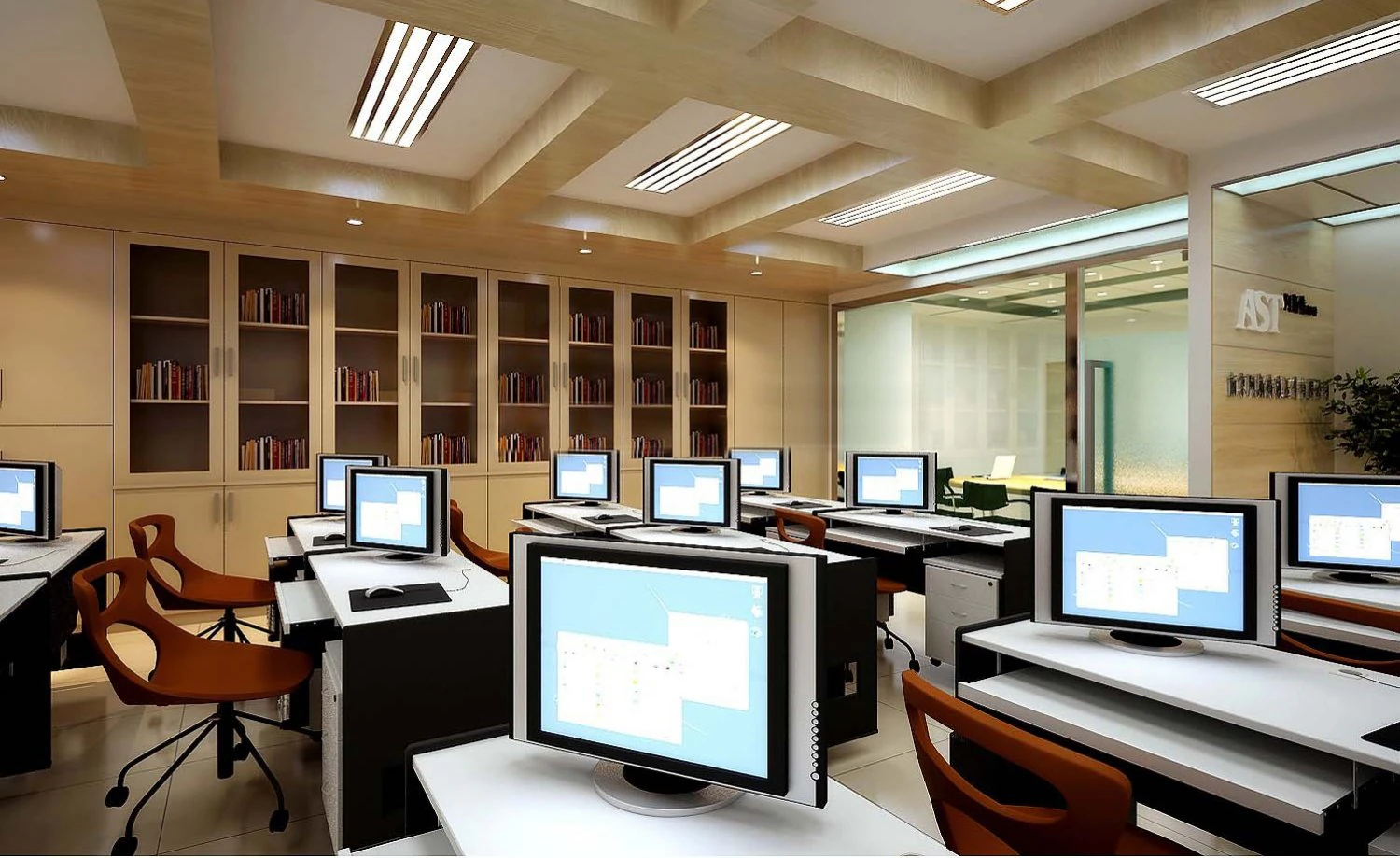 office spaces 066 3D Model .c4d .max .obj .3ds .fbx .stl .blend 
