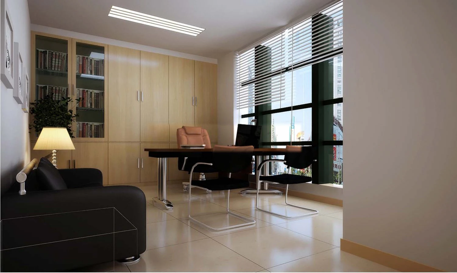 office spaces 071 3D Model .c4d .max .obj .3ds .fbx .stl .blend 