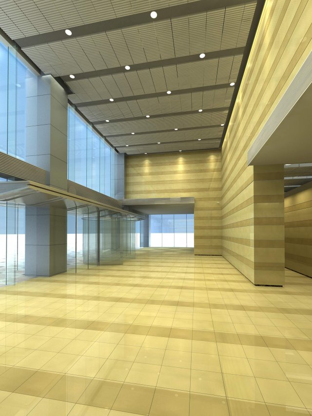 lobby 150 3D Model .c4d .max .obj .3ds .fbx .stl .blend 