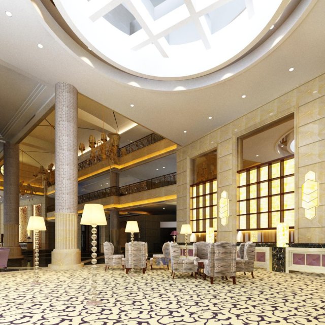 lobby 142 3D 模型 .c4d .max .obj .3ds .fbx .stl .blend