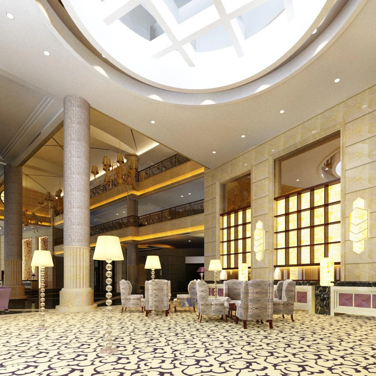 lobby 142 3D Model .c4d .max .obj .3ds .fbx .stl .blend