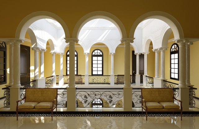 lobby 159 Modello 3D .c4d .max .obj .3ds .fbx .stl .blend 