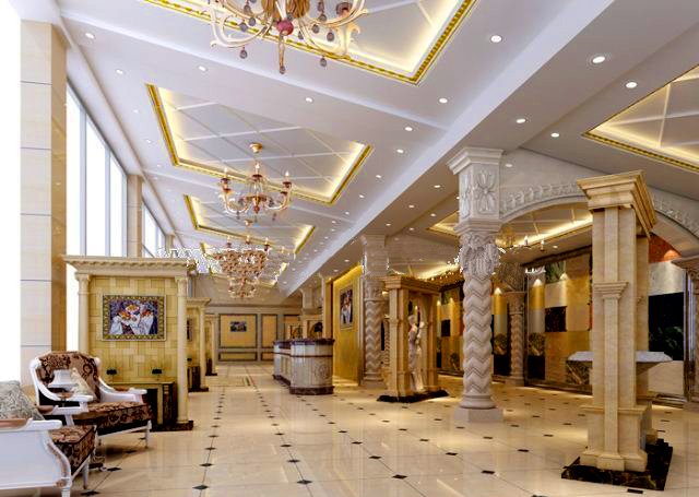 lobby 153 3D Модель .c4d .max .obj .3ds .fbx .stl .blend 