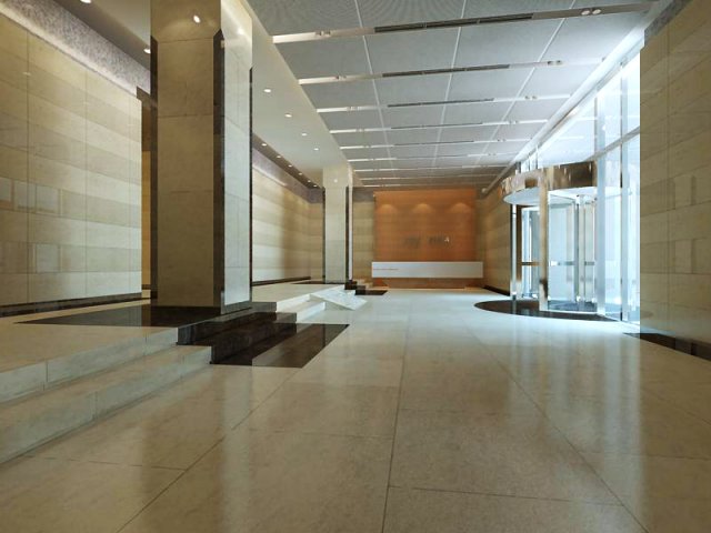 lobby 163 3D Модель .c4d .max .obj .3ds .fbx .stl .blend 